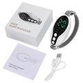 White and blue intelligent sleep aid device with USB charging port