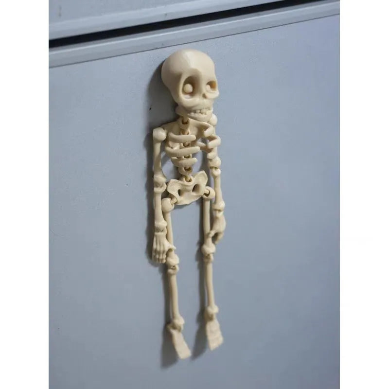 3D printed skull refrigerator magnet Halloween decoration in multiple colour options