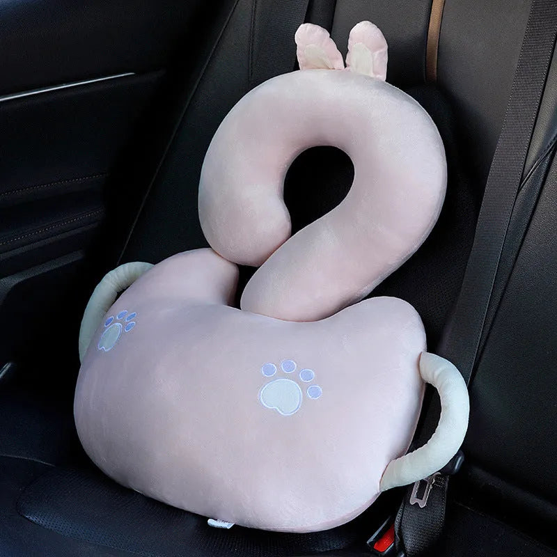Cartoon animal cushion pillow with question mark hug design for cars, 65x65cm square size