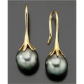 Gold electroplated women's retro fashion earrings with alloy construction