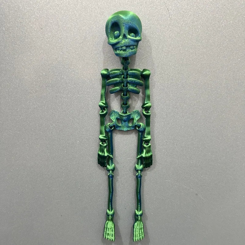 3D printed skull refrigerator magnet Halloween decoration in multiple colour options