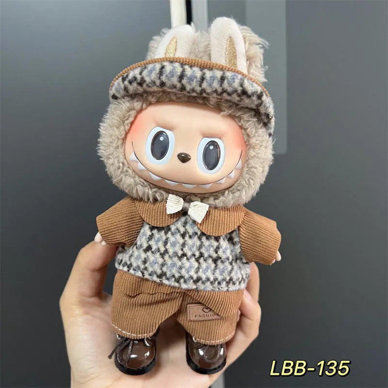 Plastic doll clothes costume for a 17cm tall vinyl figurine or action figure.