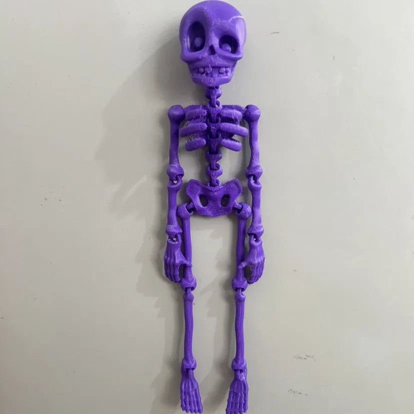 3D printed skull refrigerator magnet Halloween decoration in multiple colour options