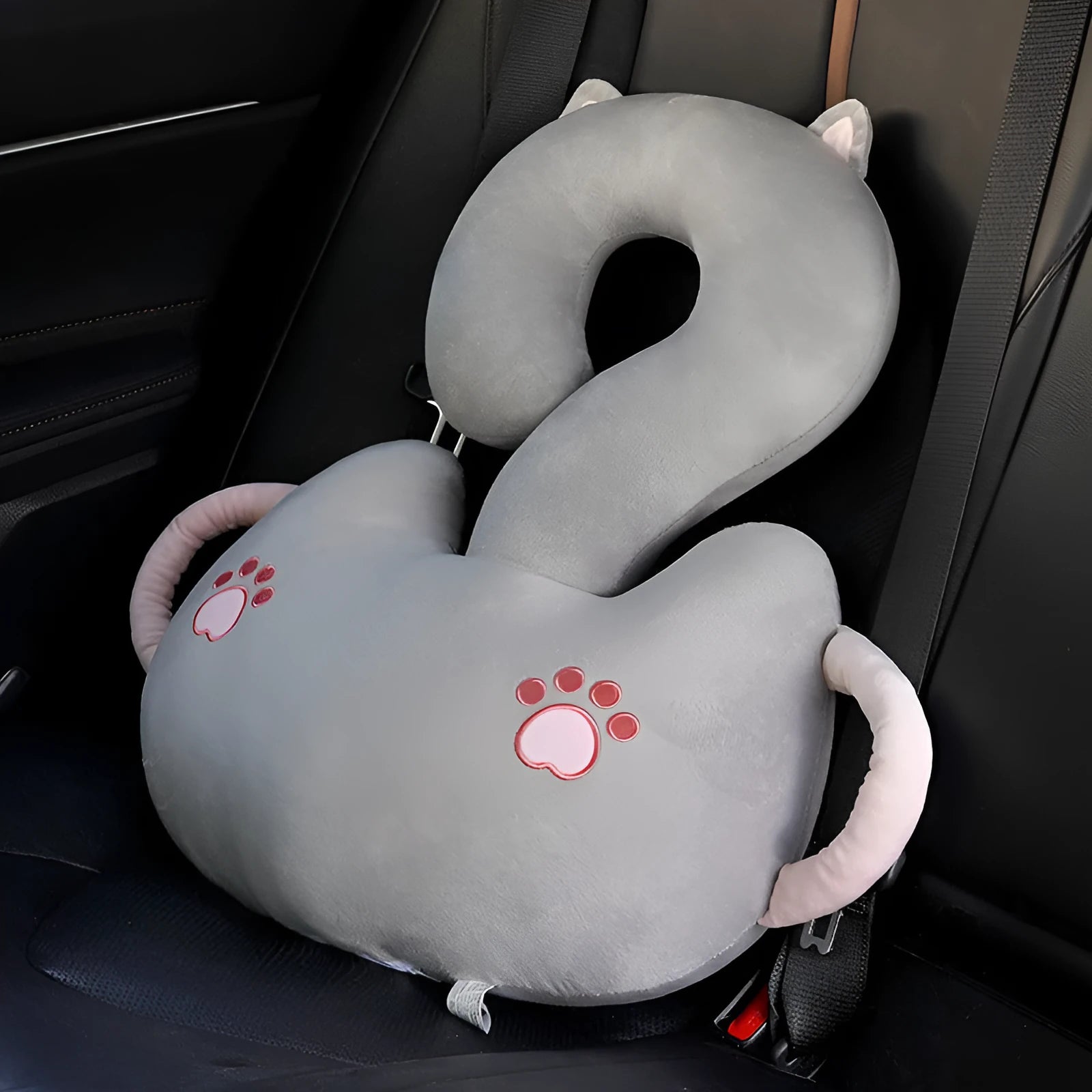 Cartoon animal cushion pillow with question mark hug design for cars, 65x65cm square size