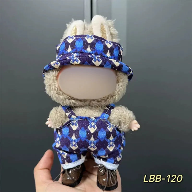 Plastic doll clothes costume for a 17cm tall vinyl figurine or action figure.