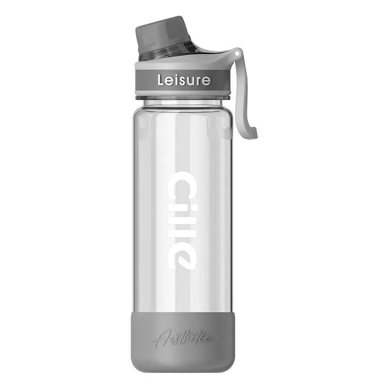 Plastic reusable straw cup in grey, green or pink with 520ml, 780ml or 1000ml capacity