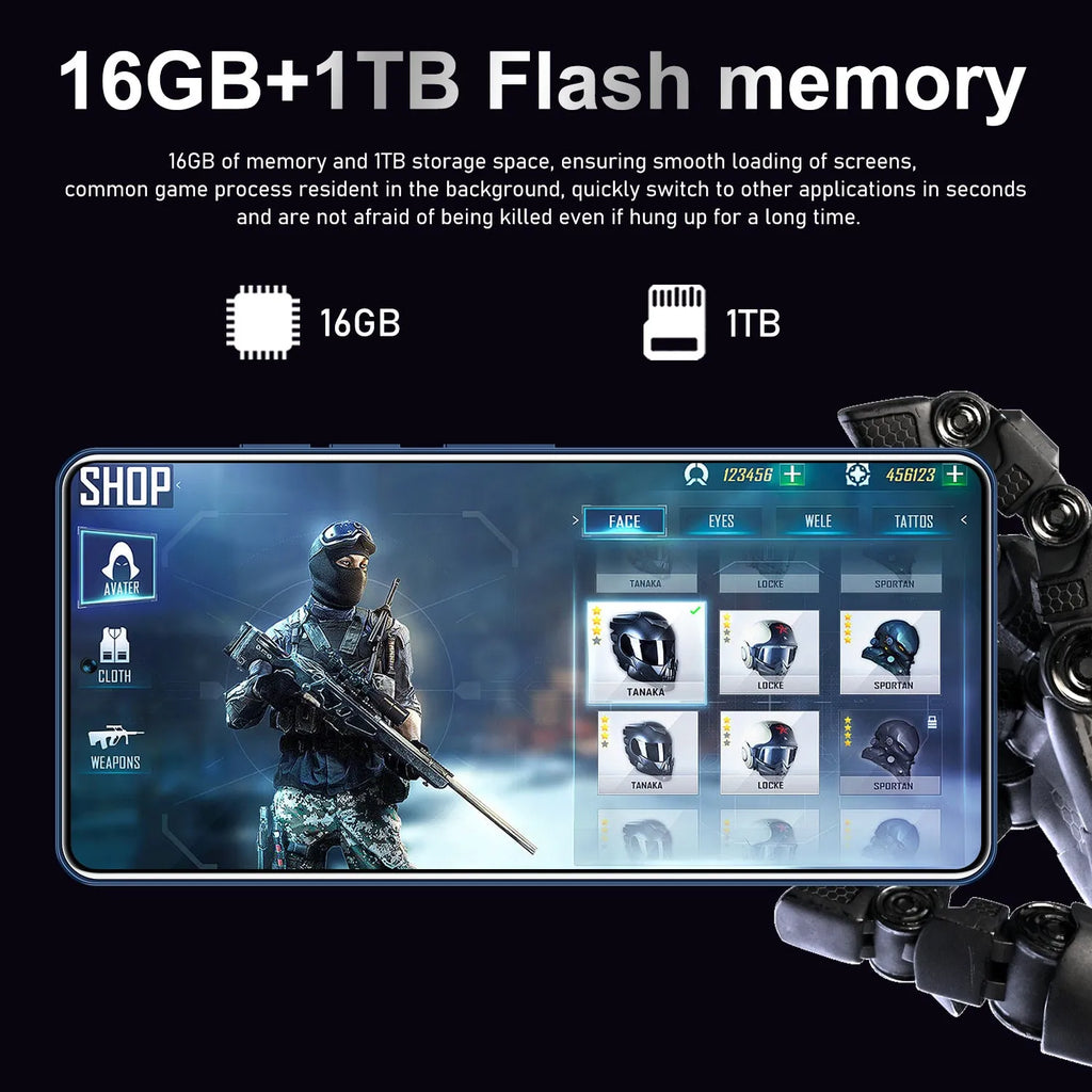 GT10 Pro Android smartphone in Blue or Silver with straight plate design and UK power adapter