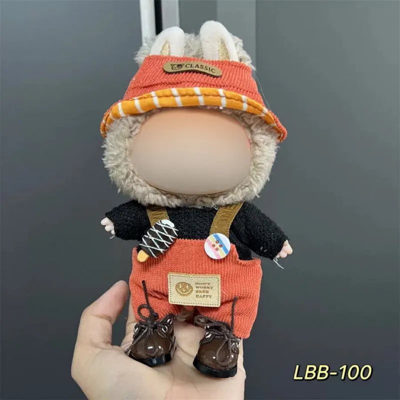 Plastic doll clothes costume for a 17cm tall vinyl figurine or action figure.