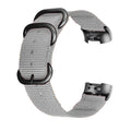 Nylon replacement watch strap with three-ring metal buckle for Fitbit Charge fitness tracker