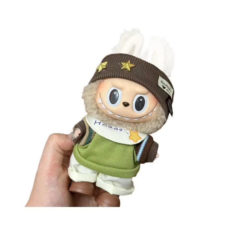 Plastic doll clothes costume for a 17cm tall vinyl figurine or action figure.