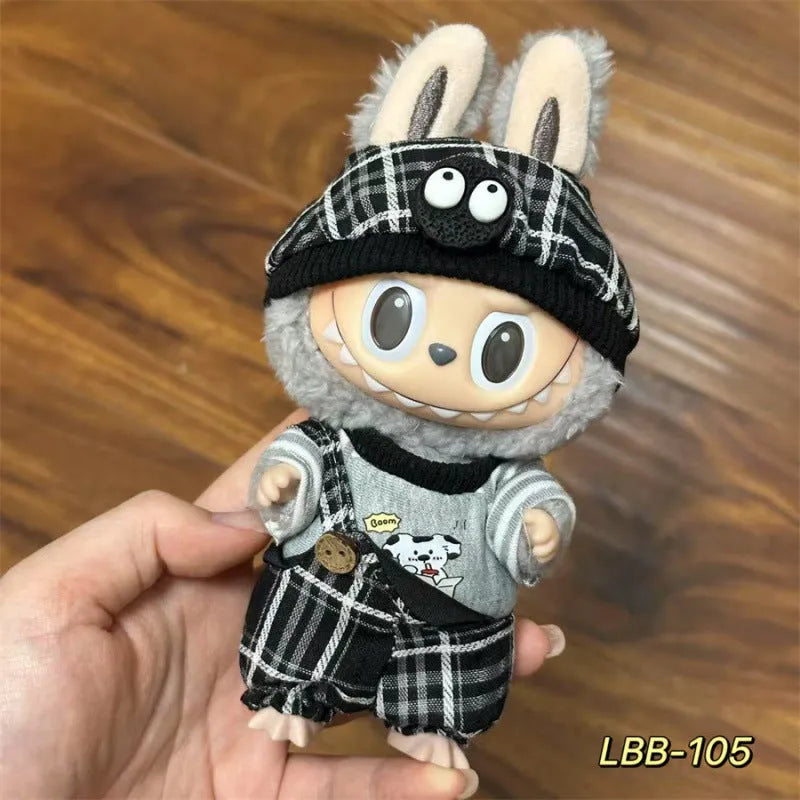 Plastic doll clothes costume for a 17cm tall vinyl figurine or action figure.