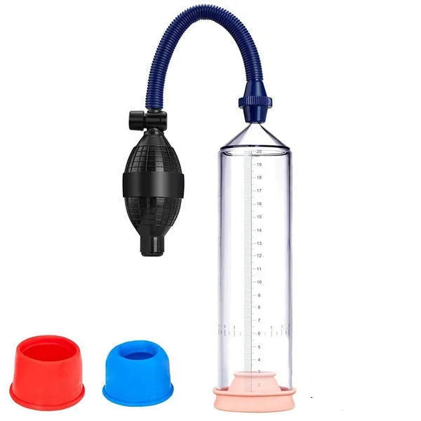 Male minimalist exercise machine silicone cover with plastic valve exerciser and components