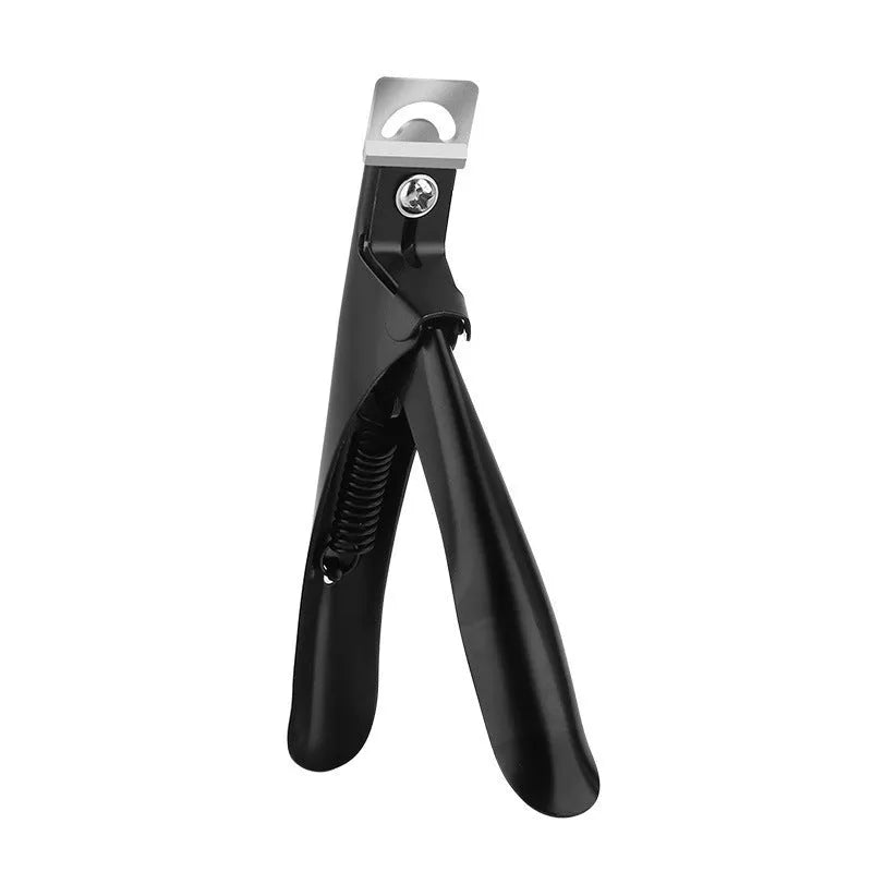 Titanium French U-shaped nail scissors with stainless steel blades and three handle colour options