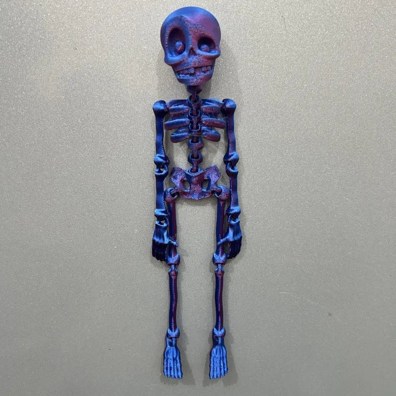 3D printed skull refrigerator magnet Halloween decoration in multiple colour options