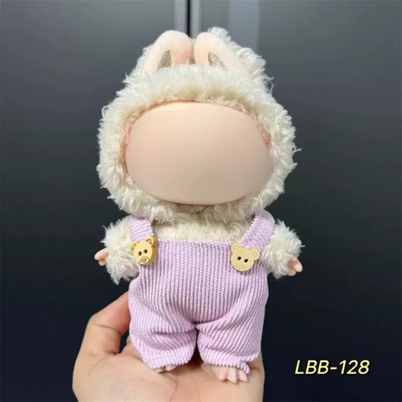 Plastic doll clothes costume for a 17cm tall vinyl figurine or action figure.