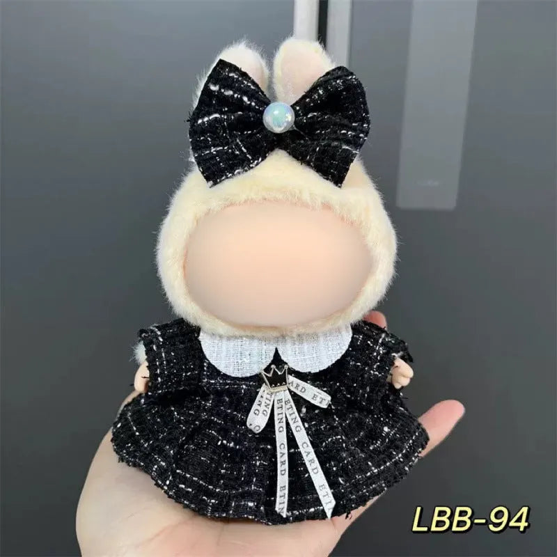 Plastic doll clothes costume for a 17cm tall vinyl figurine or action figure.