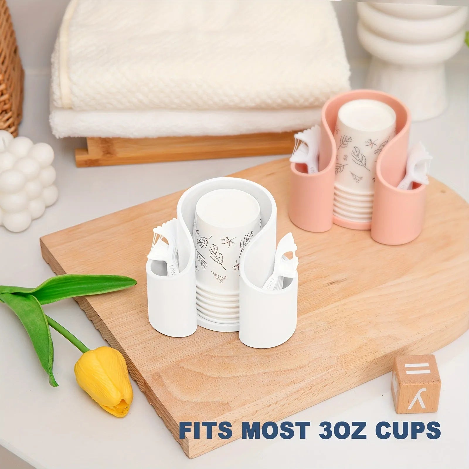Modern simple plastic dental floss storage box in pink, white, blue, and black solid colour options.