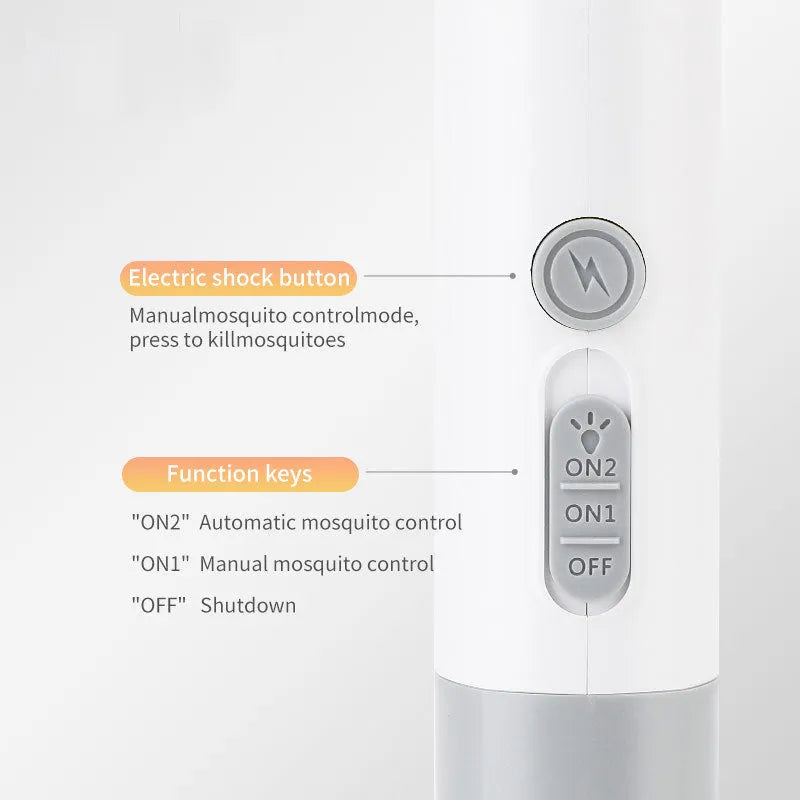 Rechargeable electric mosquito swatter for 11-20 square metre household insect control