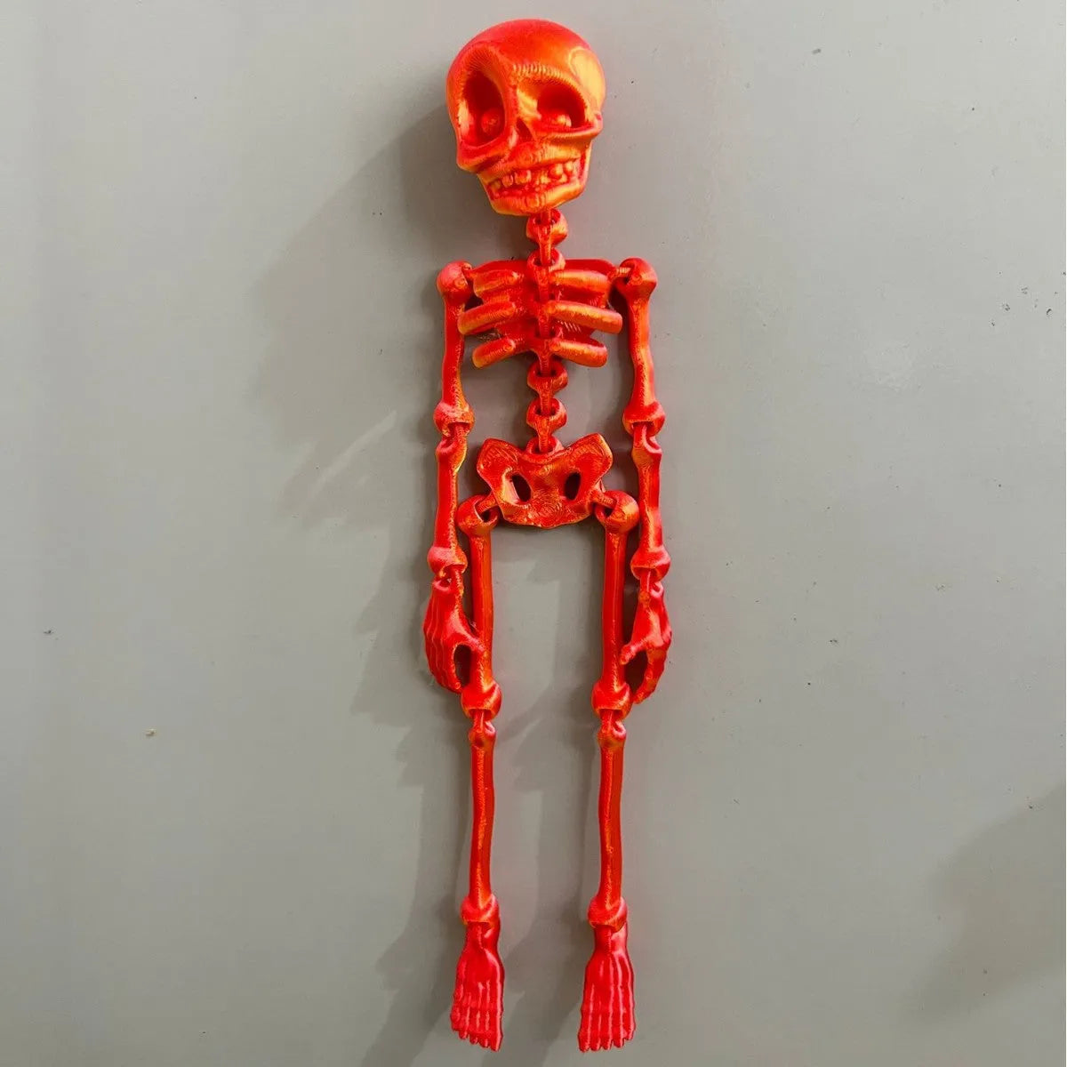 3D printed skull refrigerator magnet Halloween decoration in multiple colour options