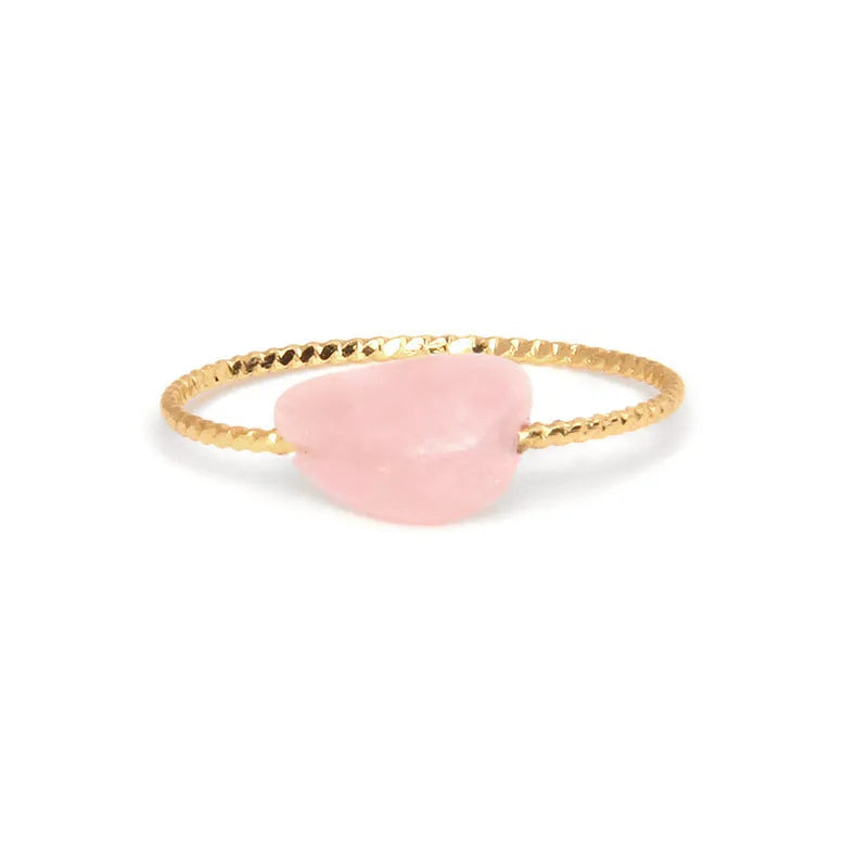 Geometric agate niche ring for women showing carved design detail in one of eight available colours