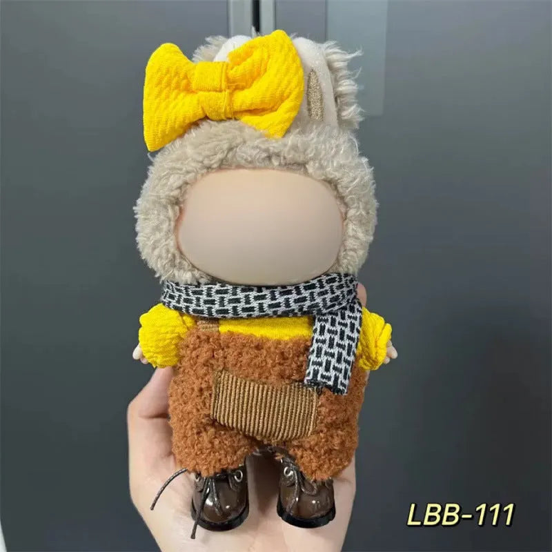 Plastic doll clothes costume for a 17cm tall vinyl figurine or action figure.