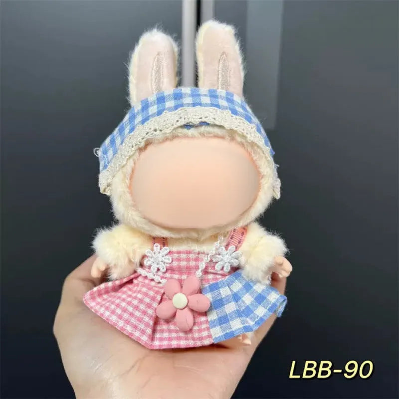 Plastic doll clothes costume for a 17cm tall vinyl figurine or action figure.