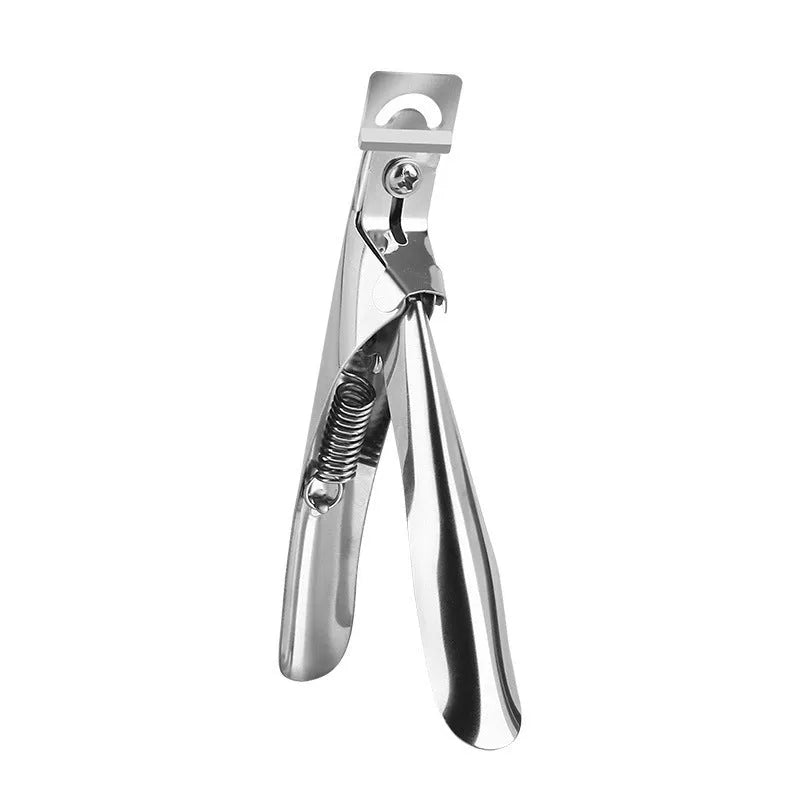 Titanium French U-shaped nail scissors with stainless steel blades and three handle colour options