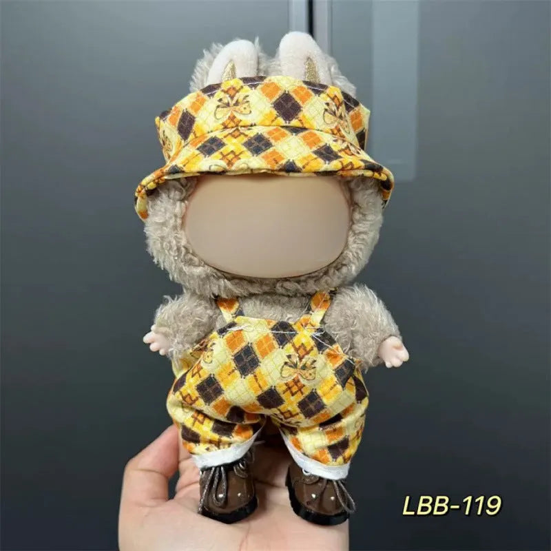 Plastic doll clothes costume for a 17cm tall vinyl figurine or action figure.