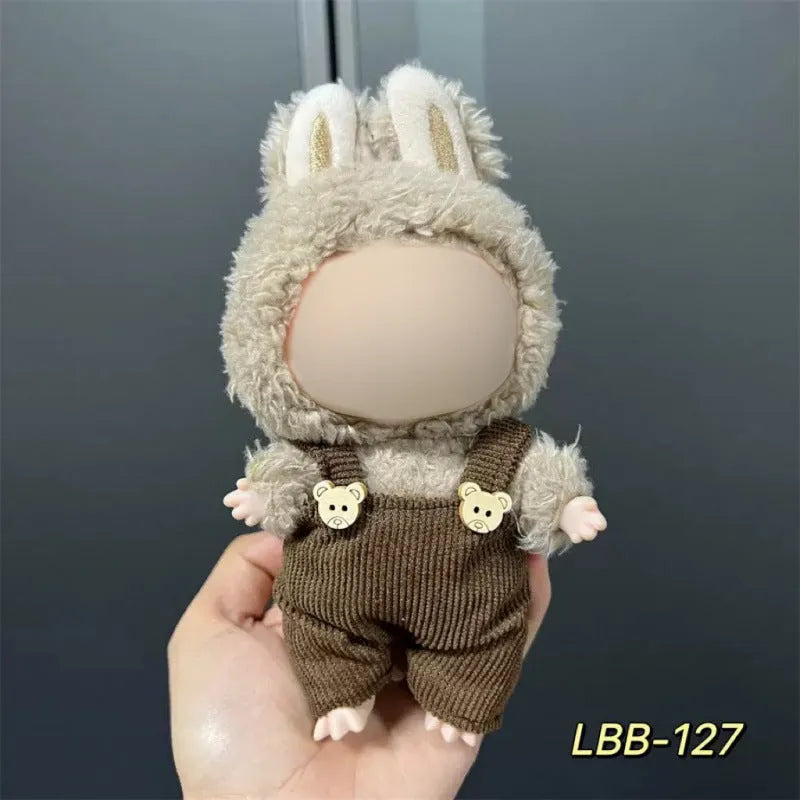 Plastic doll clothes costume for a 17cm tall vinyl figurine or action figure.