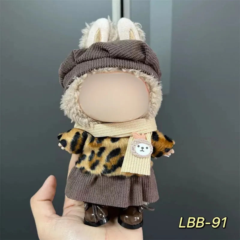 Plastic doll clothes costume for a 17cm tall vinyl figurine or action figure.