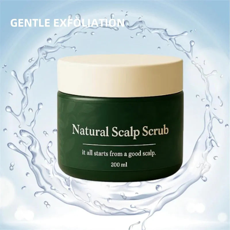 Scalp scrub 200ml bottle for gentle exfoliating pre-shampoo treatment suitable for all skin types