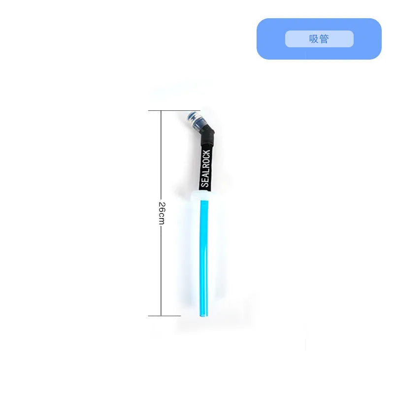 Plastic portable drinking straw with suction tube for mountain climbing and cycling