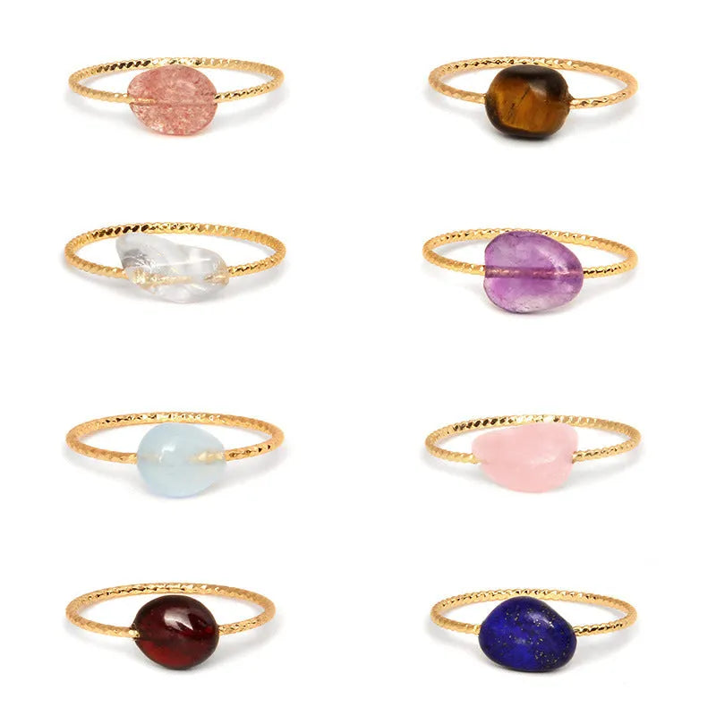 Geometric agate niche ring for women showing carved design detail in one of eight available colours