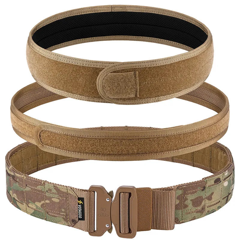 2-inch tactical belt with alloy automatic buckle in CP camouflage colour