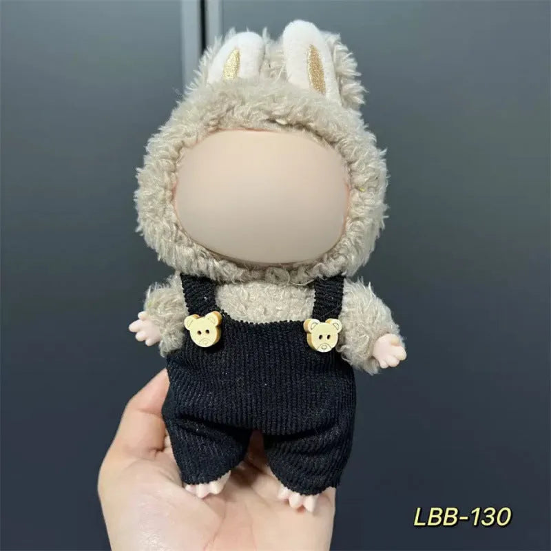 Plastic doll clothes costume for a 17cm tall vinyl figurine or action figure.