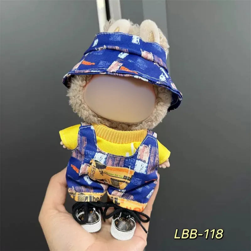 Plastic doll clothes costume for a 17cm tall vinyl figurine or action figure.