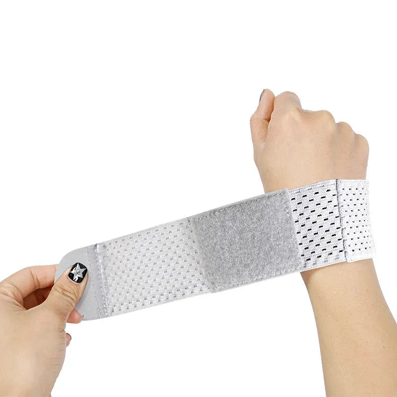 High elastic breathability athletic wristguard in choice of pink, black, or grey colours
