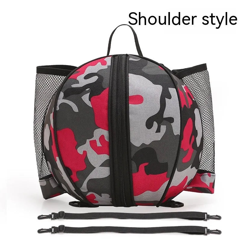 Oxford cloth basketball training bag with 9L capacity showing colour options