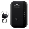WiFi network extender in white with antenna, ABS build, 10 km range, EU plug variant