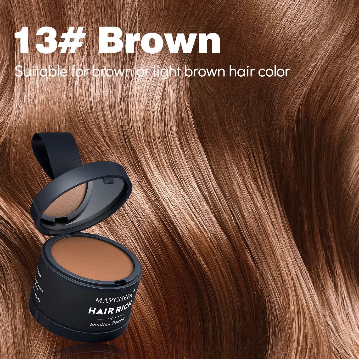 Hairline sculpting contour powder in plastic compact with dual-use brow and hairline fill, 4g net content