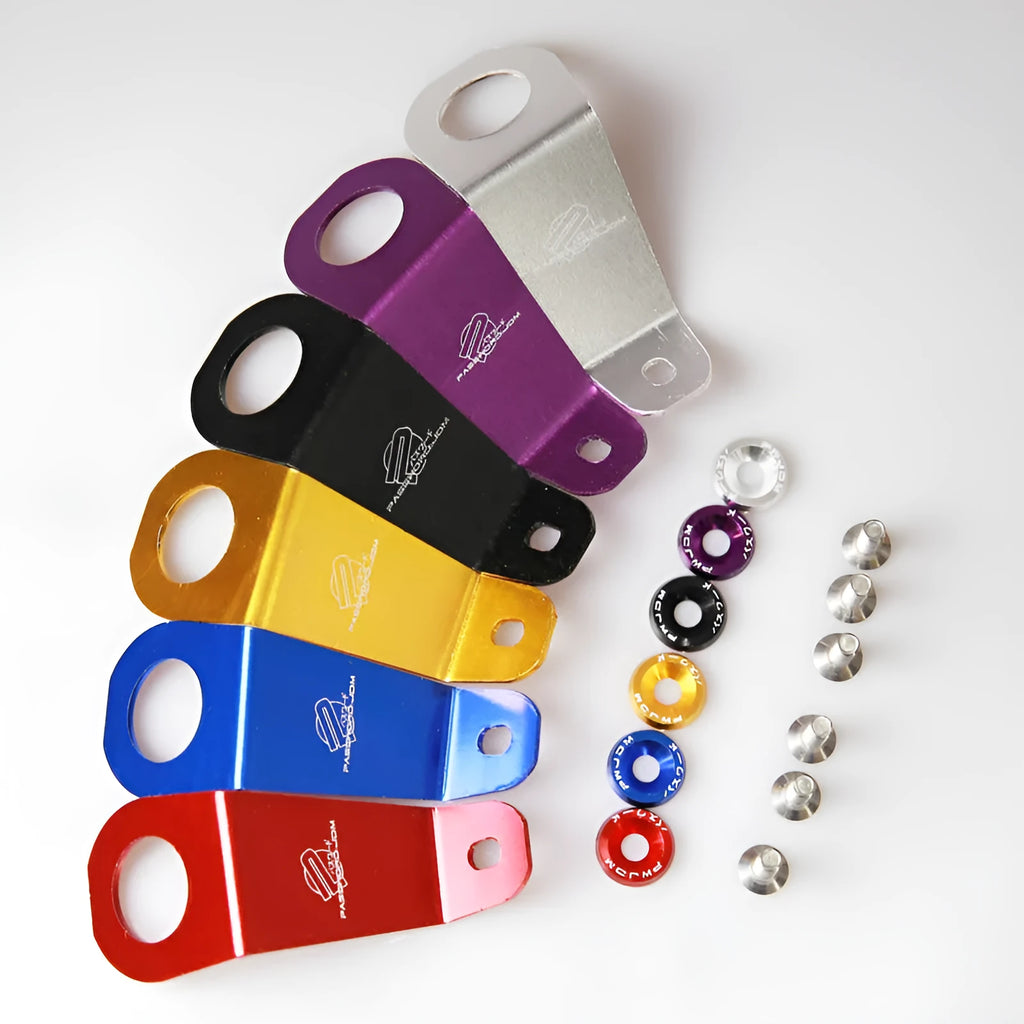Aluminium alloy radiator mounting bracket for Civic EG big water tank in black blue gold purple red or silver