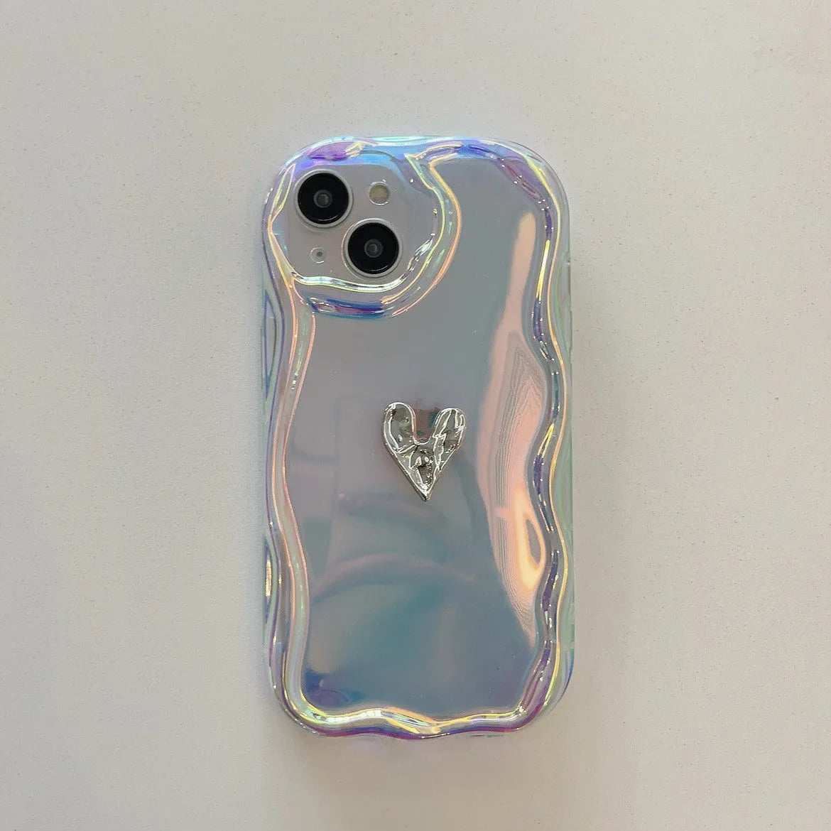 Colourful laser gradient TPU drop-resistant protective phone case for iPhone 12 13 14 in purple