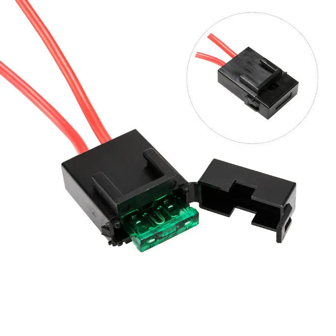 Black off road LED spotlight cable set with 2 metre wiring harness and LED light bar switch
