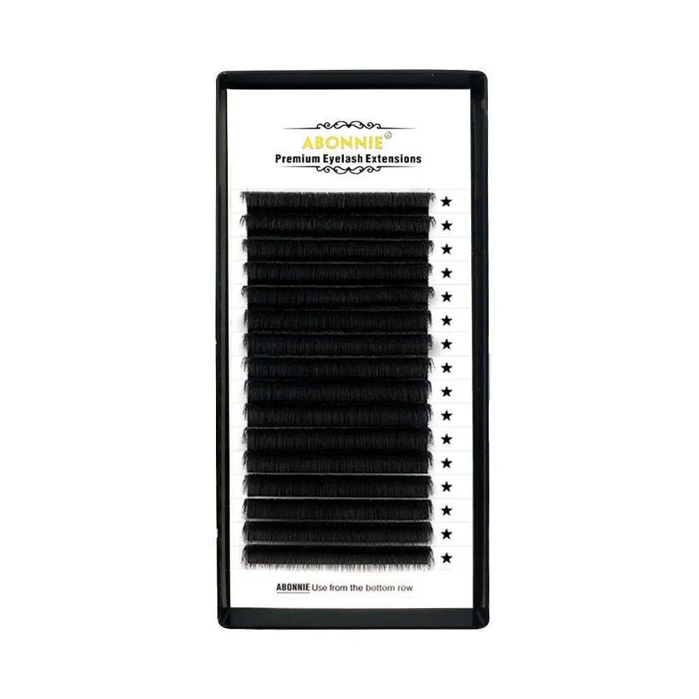 16-row dense mink hair false eyelashes showing matte round wool texture with length options from 8mm to 18mm