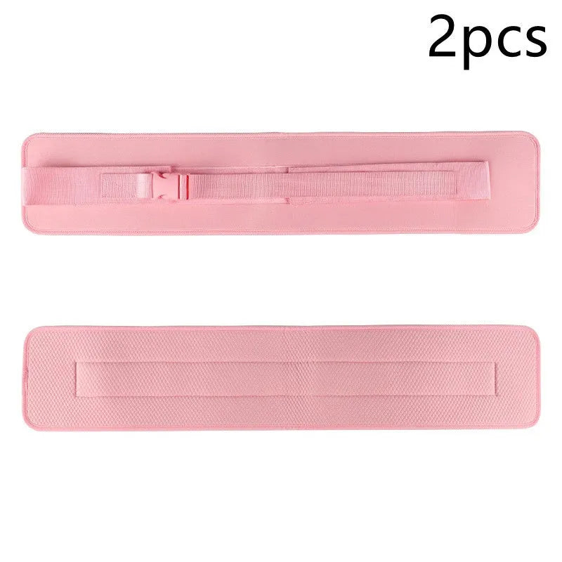 Black and pink free size fitness training belt for dumbbell barbell hip bridge exercises