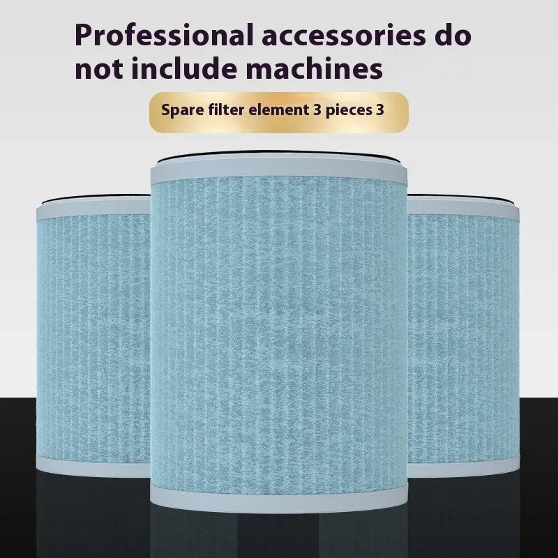 Desktop air purifier with formaldehyde removal and anemometer, beige colour, for household use