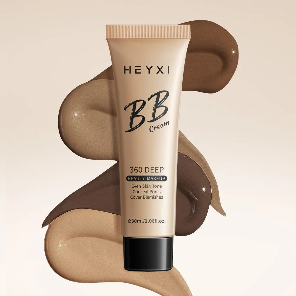Waterproof sweatproof BB cream bottle in 30ml size with four shade options 01 02 03 04