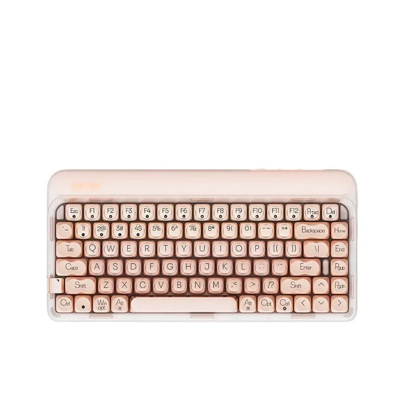 Liquid foundation colour wireless mechanical keyboard set with mouse, calculator, and pickup light