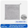 Silver wire microfibre kitchen cleaning cloth for pots and bowls in 20cm or 25cm sizes