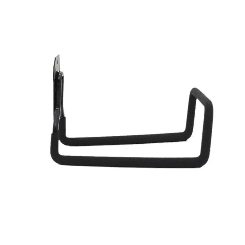 Heavy-duty thickened metal hook for bicycle storage – 80kg load capacity, black iron with extra lining, mounted on a wall